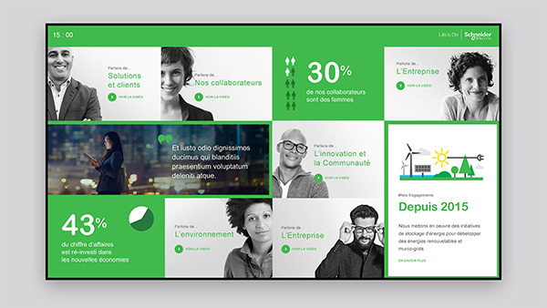 Schneider Electric (Social wall)